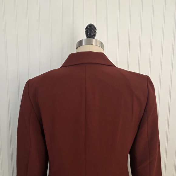 Ann Taylor Tailored Fit  Single Button Blazer Rust Red Size 8 - Picture 5 of 8